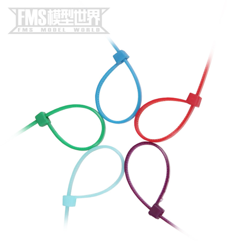 FMS MODEL BATTERY TIE RECEIVER BATTERY ELECTRONIC SPEED REGULATOR ELECTRONIC WITH COLORED NYLON COLOR RANDOM