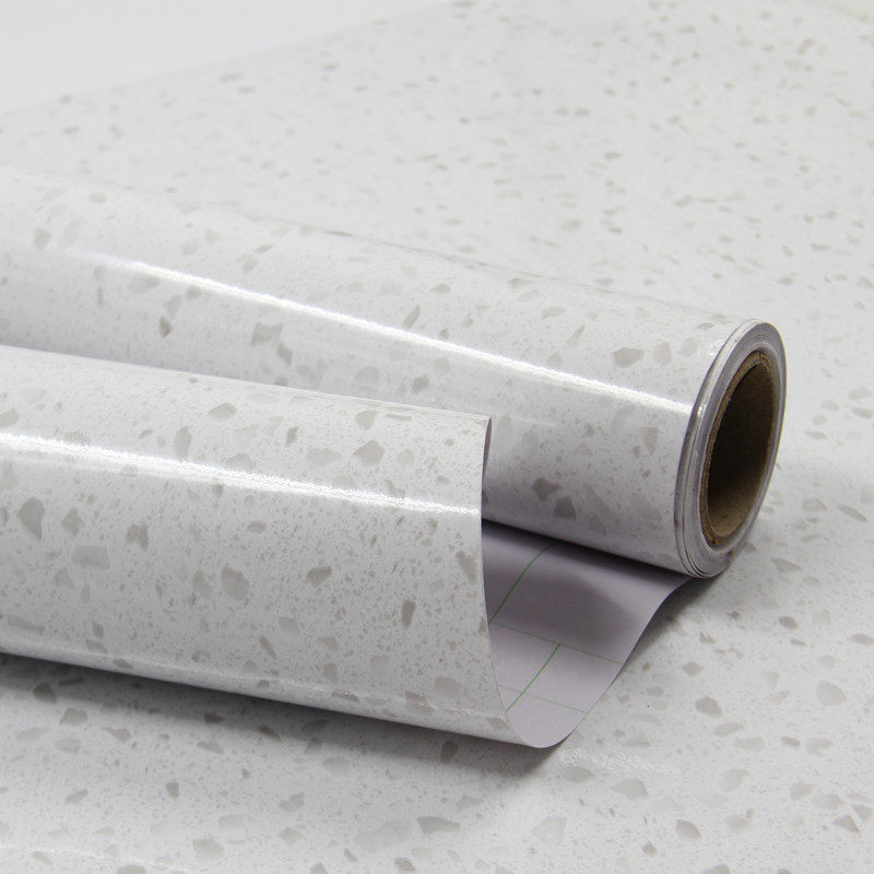 Self - adhesive thickness waterproof marble kitchen oil sticker counter with high temperature resistant PVC moisture resistance