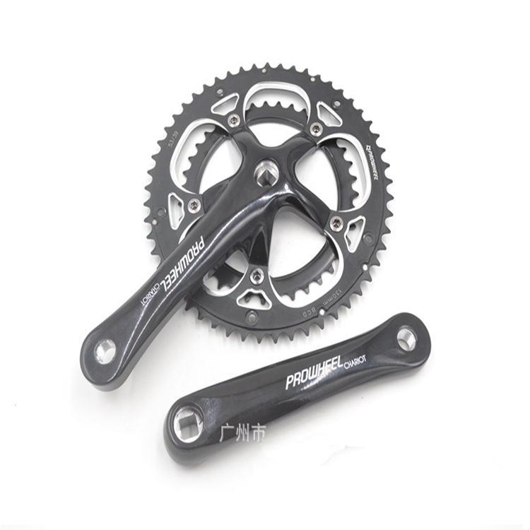 Haomeng square hole big sprocket 39 53t double plate modification assembly folding car p8 upgrade p18 double plate road big sprocket