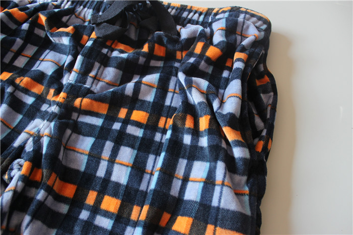 Mới mùa thu và mùa đông nam kích thước lớn lông cừu dây rút pyjama quần lỏng quần thẳng về nhà quần bò nam