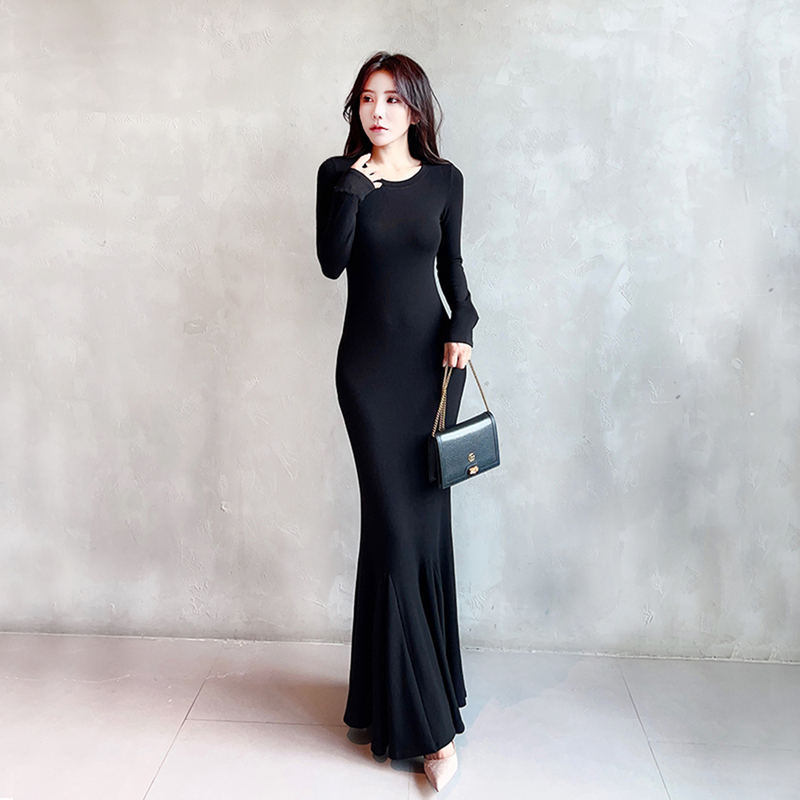 2026 Spring New Mermaid Dress Women's Annual Party Banquet Dress Can Be Worn Daily Extended Length Tall Women's Long Dress
