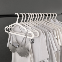 Non-slip hangers Non-trace household multi-functional white clothes support clothes drying anti-shoulder angle sling plastic male and female student dormitories