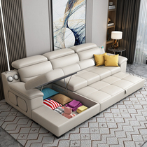 Sofa-bed dual-use foldable living-room can contain small family-type tennis red-style tech cloth 2022 new