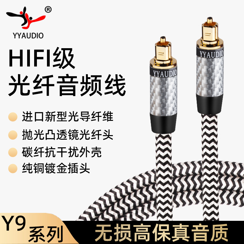 YYAUDIO fiber audio line spdif sound power amplifier digital digital decoder TV projector connecting line