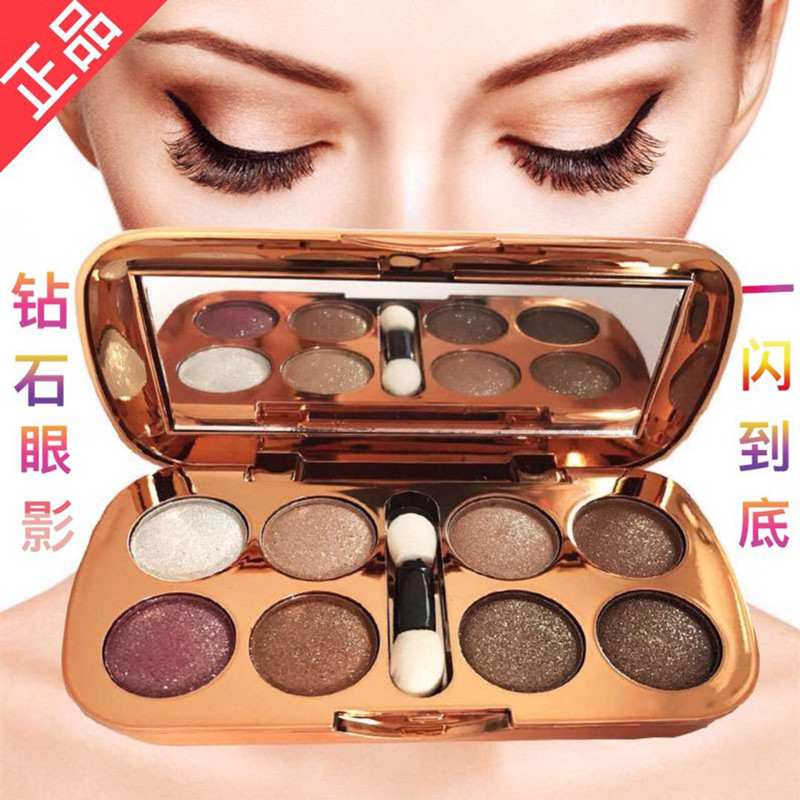 Eyeshadow palette Earth color combination Girl Pearlescent nude makeup Natural matte Smoke set Long-lasting non-smudging Beginner