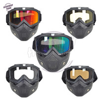 Retro Harley Wind Mirror Retro Locomotive Mask Motorcycle Helmet Mask Off-road goggles Windproof Sand Anti-Sand Glasses