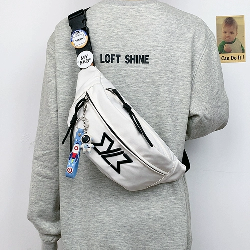 Tide, нагрудная сумка подходит для мужчин и женщин для отдыха, японская сумка для телефона, универсальная сумка на одно плечо, поясная сумка, в корейском стиле