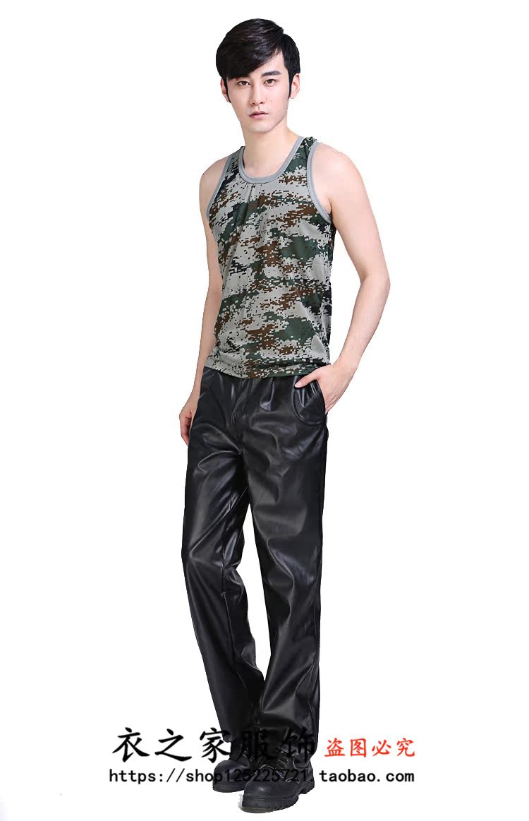 Pantalon cuir homme droit pour hiver - Ref 1477530 Image 8
