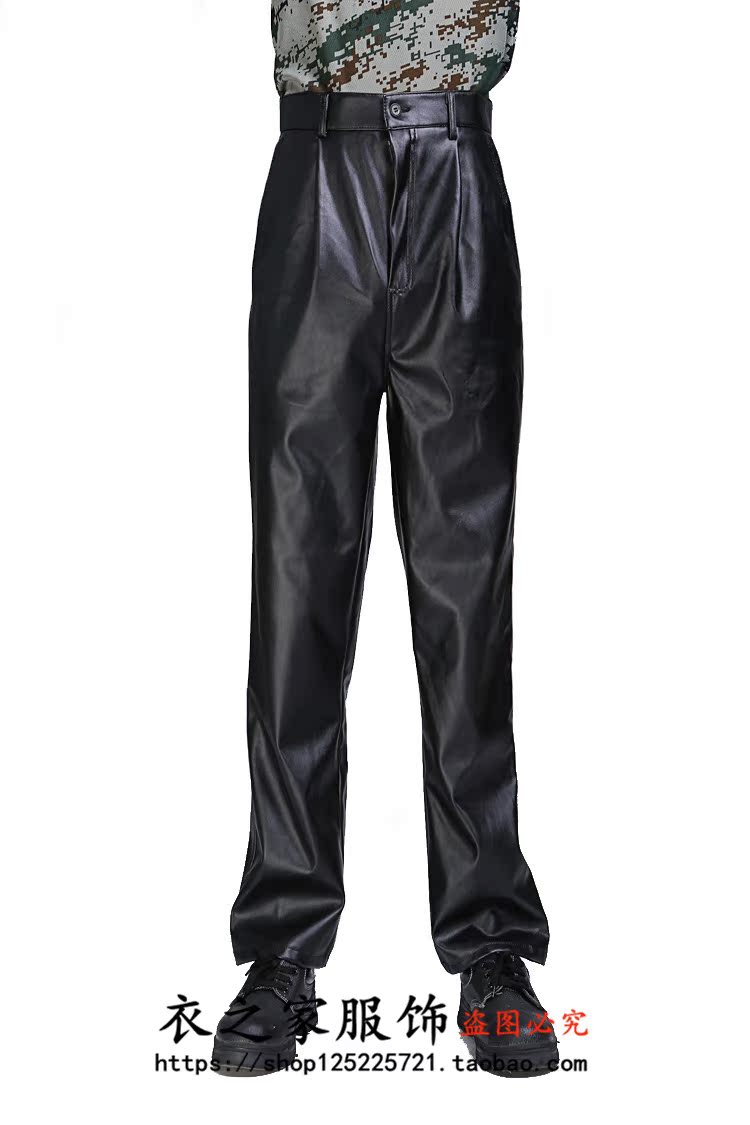 Pantalon cuir homme droit pour hiver - Ref 1477530 Image 10