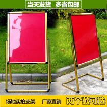 Stainless steel Billboard custom display board water brand display stand vertical guide sign outdoor poster shelf