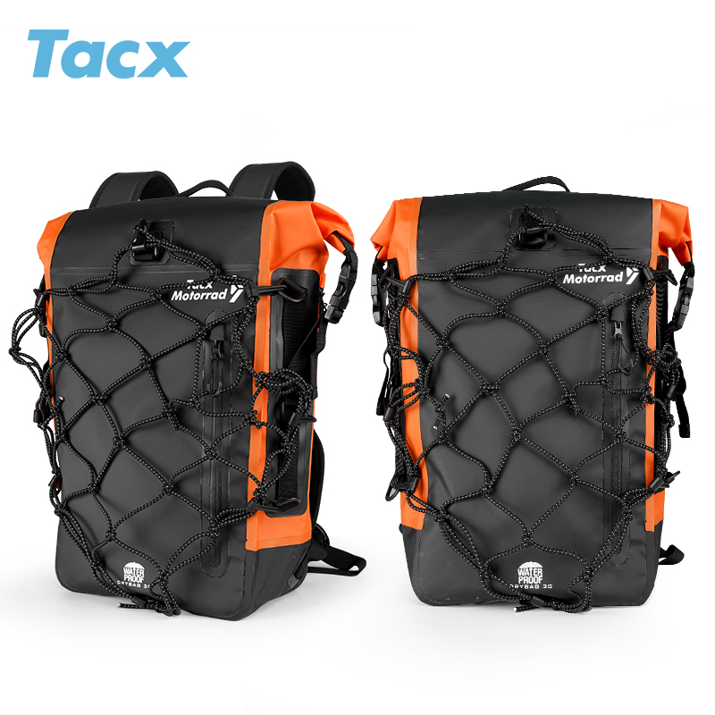 Tacx Motorcycle Backpack Motorcycle Riding Equipment Rider Bag Mountaineering Travel Motorcycle Helmet Bag Waterproof Rain