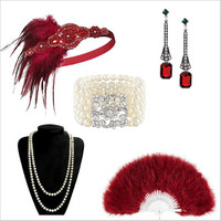 1920s Great Gatsby Party FlapperCostume Accessories Set