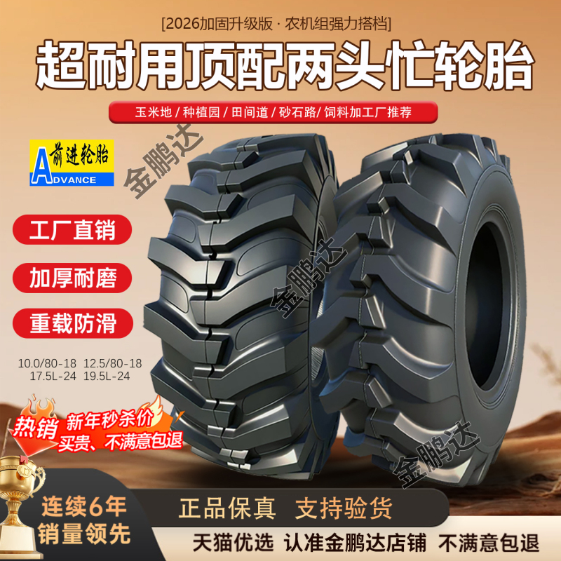 Two-Way Loader Tires 12.5/80-18 16.9 17.5L 19.5L 21L-24 28 for Forklifts Two-Way Loader Tires 12.5/80-18 16.9 17.5L 19.5L 21L-24 28 for Forklifts
