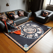 American light luxury horse carpet living room bedroom porch cloakroom door mat non-slip thick study balcony floor mat
