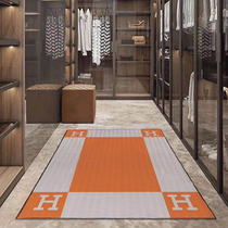 American light luxury H carpet horse living room bedroom door mat porch cloakroom non-slip thick study balcony customization