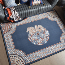 American light luxury high-end floor mat carpet doormat porch cloakroom living room bedroom bedside Mandala round custom