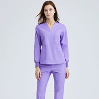 Женский фиолетовый полиэфир с длинными