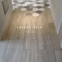 Uncle Lai exports European and American all-ceramic straight-edged wood-grain brick imitation wood-grain non-slip and wear-resistant tiles for dining room and bedroom floor tiles