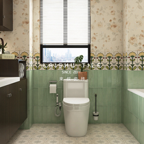 Uncle Lai Nanyang style tiles 300x900 waistline tiles bathroom restaurant commercial office retro wall tiles Nyonya tiles