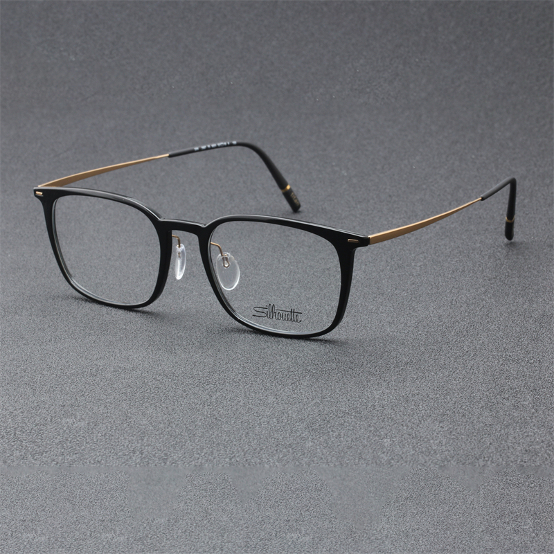 25 New Silhouette Eyeglass Frames for Men, Titanium Material, Myopia Square Frame, Spx Eyeglass Frame, Spx2967