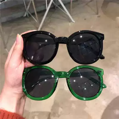 Sunglasses Women 2021 New Tide Women Big Face Round Face Thin Personality Street Shots Driving Net Red Vintage Sunglasses