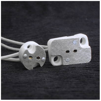 G6 35 GU5 3 MR11 MR16 lamp cup rice bubble universal round two-pin pin ceramic lamp holder