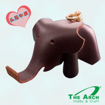 Elegant leather mini material bag DIY mini elephant Buffalo hippo