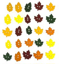 American Dress It Up imported shape buckle phone case decorative button leaf BT1196