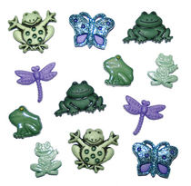 Handmade diy fabric material Dress It Up imported shape buckle phone case frog button 592 5825