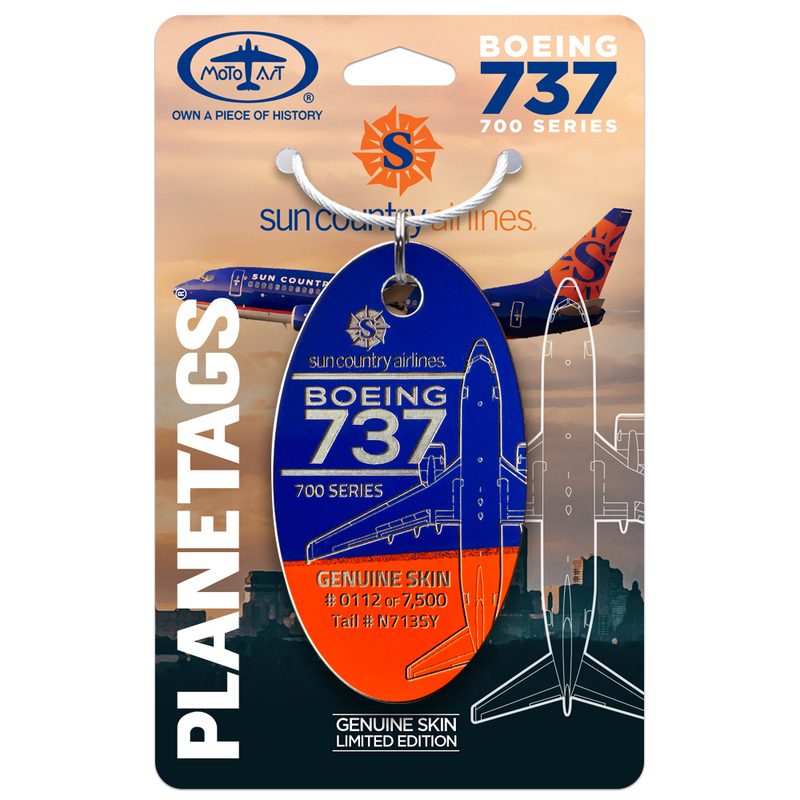 Planetags Sun City Airlines Boeing 737 Aircraft Skin Luggage Tag Planetags Sun City Airlines Boeing 737 Aircraft Skin Luggage Tag