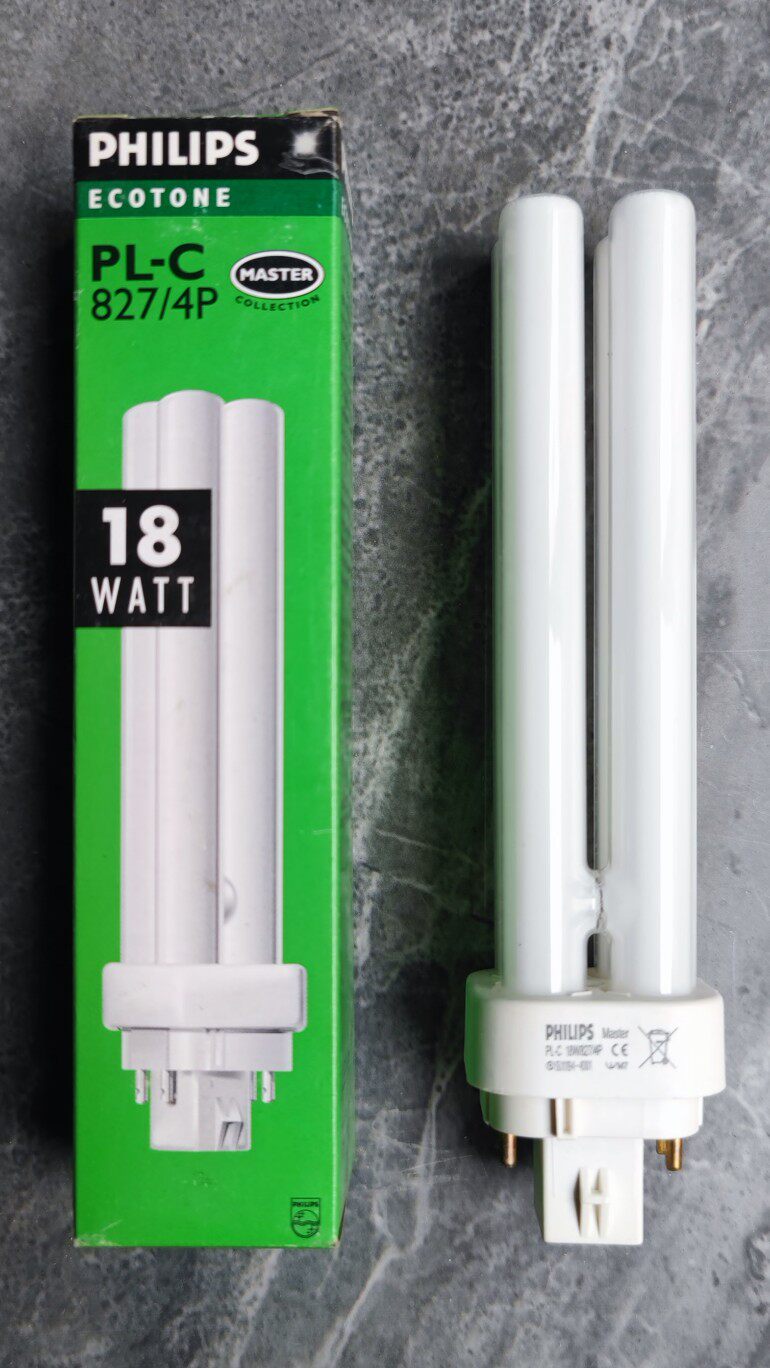 Philips energy saving eye light tube PL-C827 4P separated plug tube 18W IV syringe light H pipe intubation-Taobao