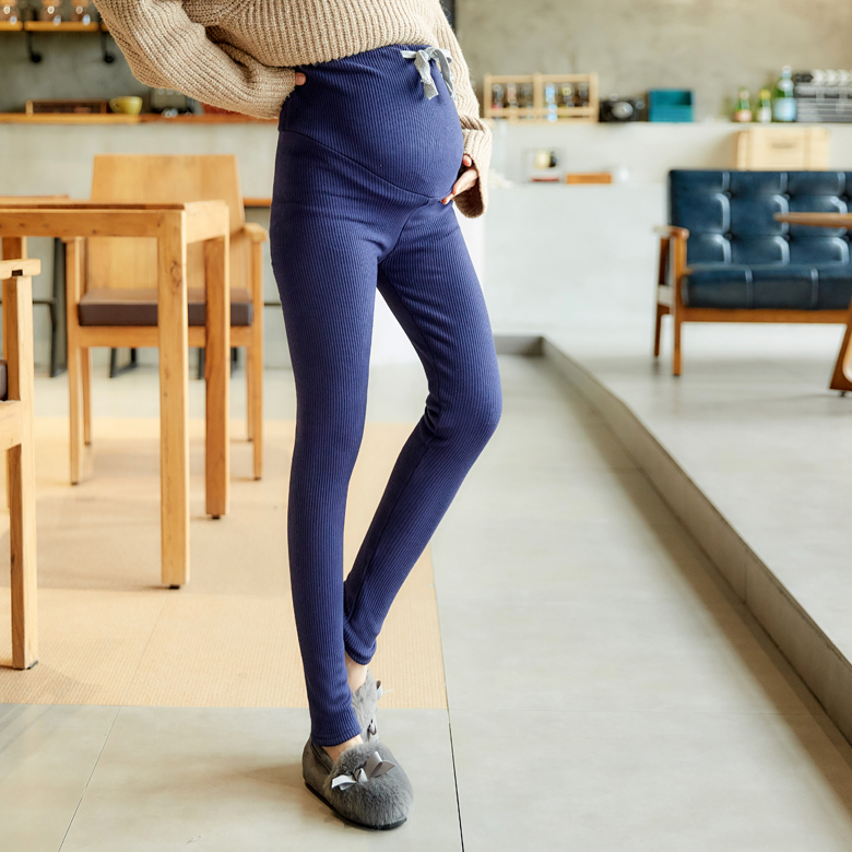 Bà bầu quần legging cộng với nhung dày cotton cho bà bầu Quần mùa đông mặc ấm bụng nâng quần mùa đông Quần bà bầu quần bầu đẹp