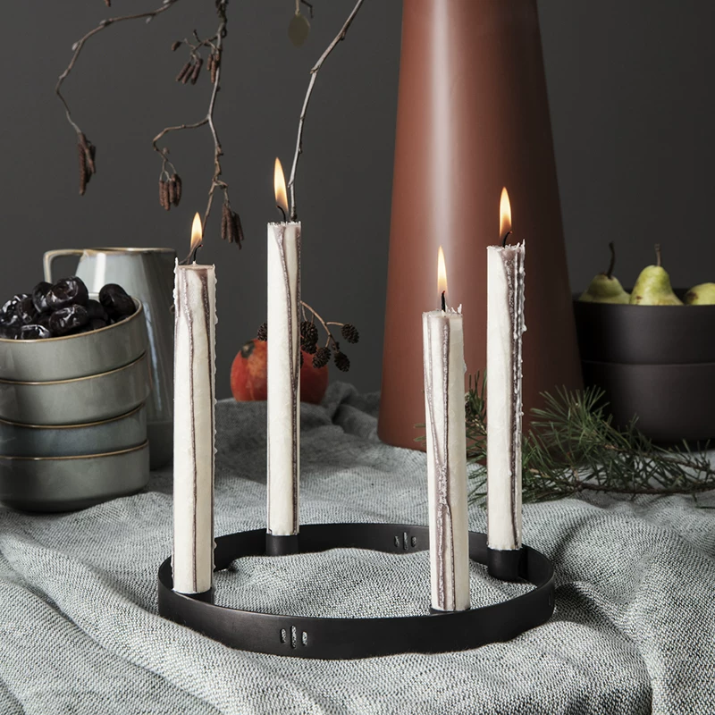 Ferm LIVING CANDLE CIRCLE серии геометрические латунные подсвечники подвесной держатель для свечи современный