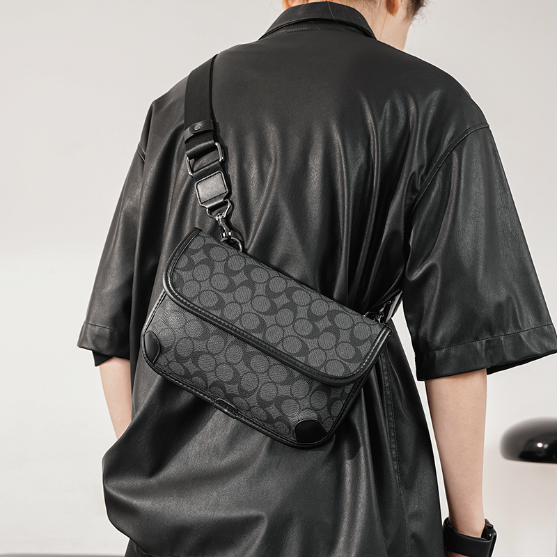 Hong Kong Mk Xk Men's Small Chest Bag Casual Simple Outdoor Street Small Shoulder Bag Couple Crossbody Bag New Small Bag