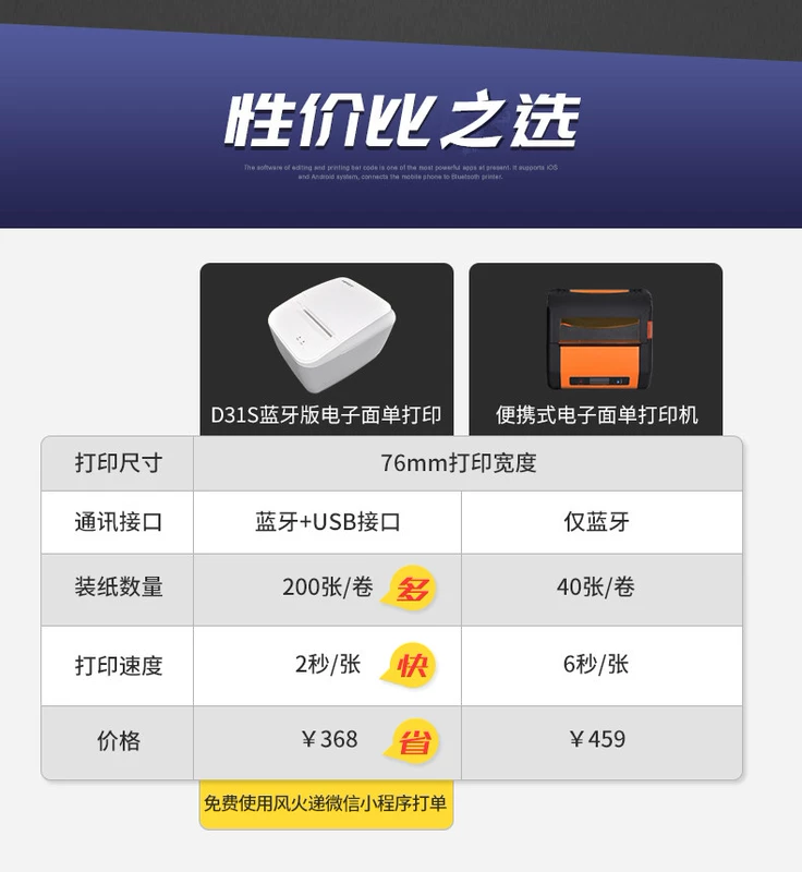 Hanyin D31S máy in nhiệt Bluetooth siêu thị quần áo tag cửa hàng trà dán nhãn mã vạch máy - Thiết bị mua / quét mã vạch