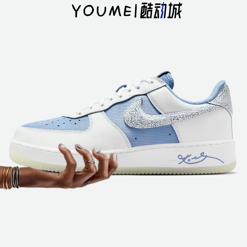 Nike Air Force 1 Protro Af1 White and Blue Kobe Bryant Collaboration Air Force 1 Casual Shoes Im0583-400