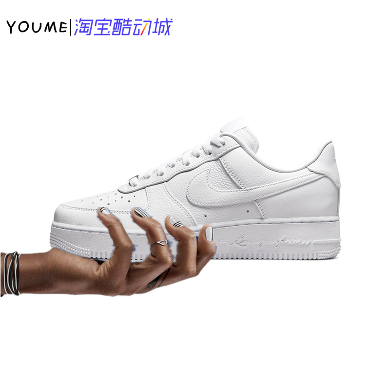 Nocta X Nike Air Force 1 Joint Low-Top Air Force 1 Sneakers Pure White Cz8065-101