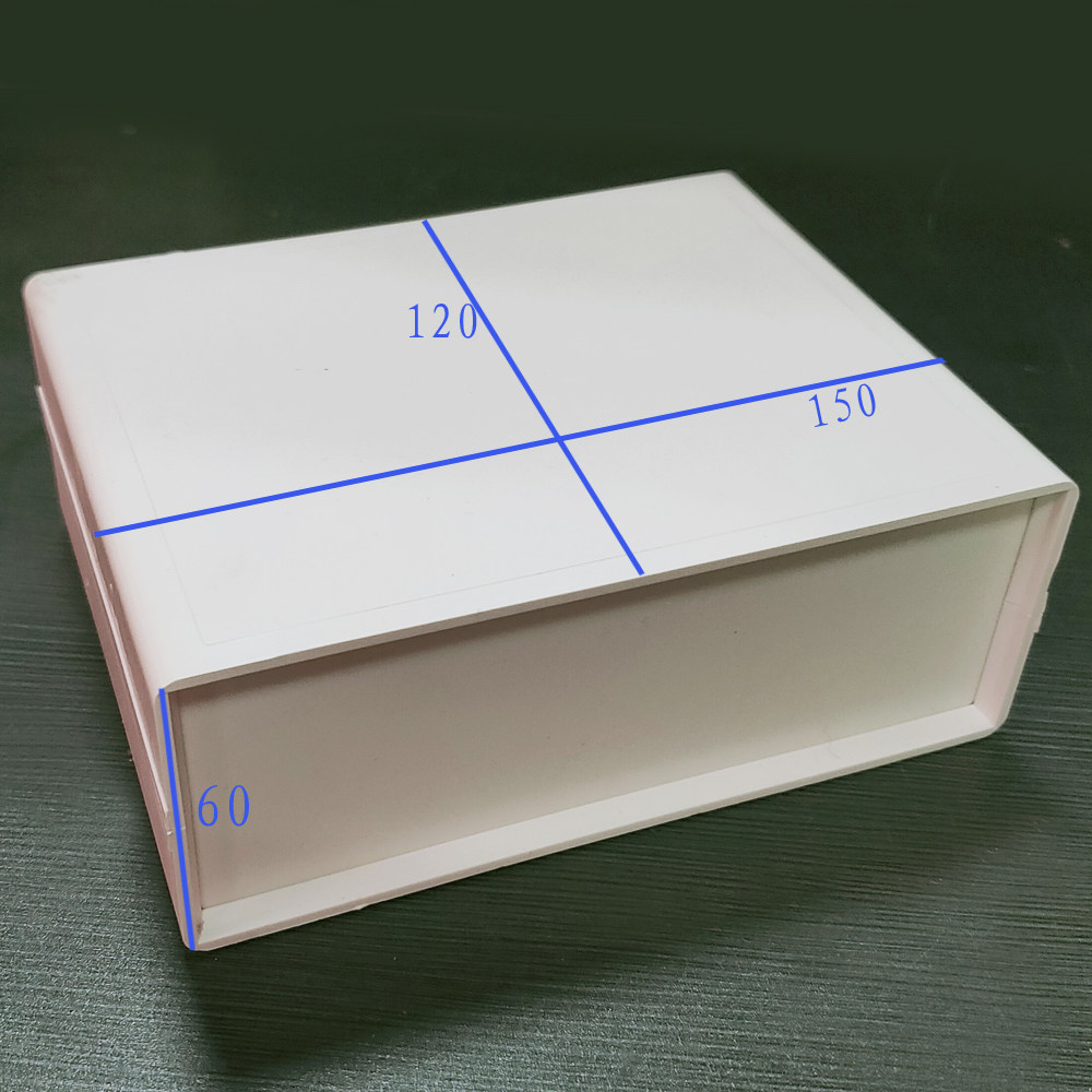 White plastic box junction box plastic shell plastic box chassis main shell instrument box 150*120*60