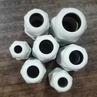 Plastic waterproof connector cable fixing head cable connector threading waterproof fixing head overline connector connection