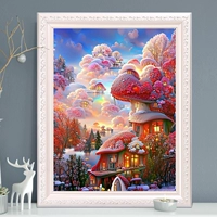 Мультяшный замок для спальни, DIY, новая коллекция, инкрустировано бриллиантами, 2023