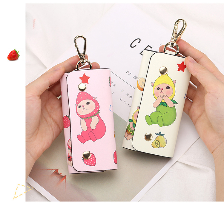 Túi chìa khóa nữ Hàn Quốc dễ thương gói chìa khóa sáng tạo đa chức năng hộ gia đình túi lưu trữ túi xe đa năng túi đựng chìa khóa