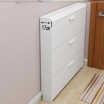 Corridor Aisle shelf Ultra-thin floor-to-ceiling dump cabinet cabinet Shoe shelf Shoe cabinet Large capacity door one-piece fashion