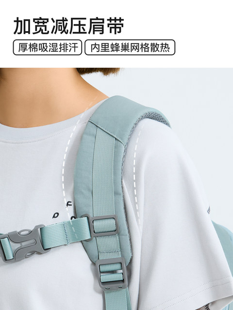 Firefox 2026 New Oxford Cloth Backpack Female College Student School Bag Large Capacity Lightweight Backpack Nylon Travel Bag