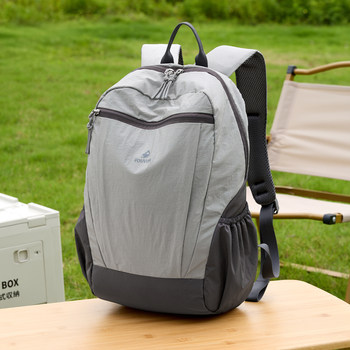 Fouvor Hiking Large-Capacity Travel Bag for Men and Women, Outdoor Lightweight Backpack, High School and College Student School Bag, Color-Blocking