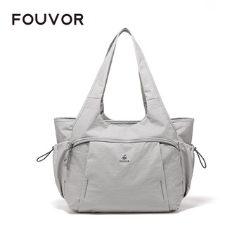 Firefox Tote Bag for Women, Large Capacity Nylon New Style Lightweight Travel Versatile Shoulder Bag Commuting Canvas Handbag