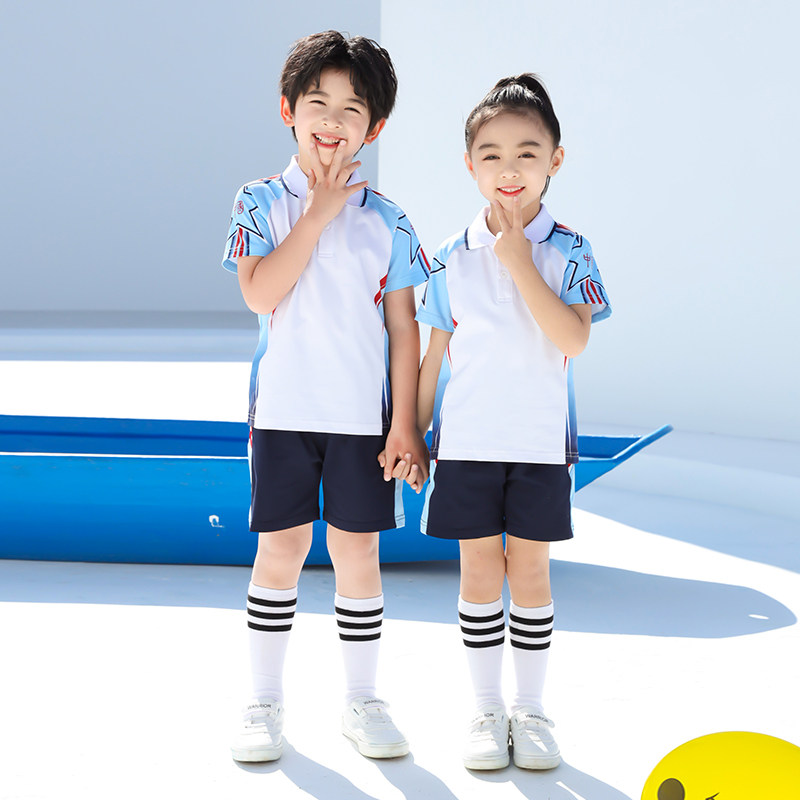 Kindergarten uniforms summer clothes Shenzhen school uniforms class uniforms primary school children's school uniforms summer sportswear customization