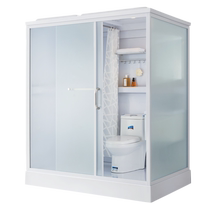 Integrated bathroom Integrated bathroom Wet and dry separation partition Bathroom Glass sliding door Integrated shower room Shower room