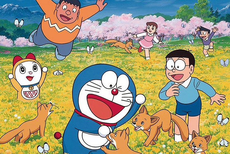 300 500 1000 pieces wooden puzzle adult decompression children over 6 years old Puzzle Doraemon Doraemon Doraemon
