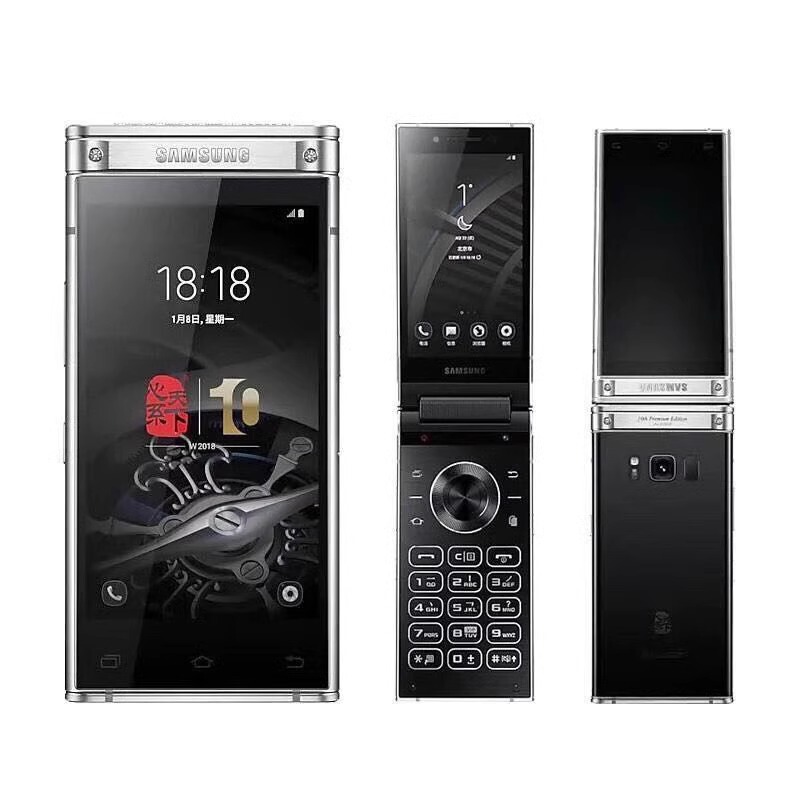 Samsung Sm-W2018 Genuine Smart Business Foldable Flip Phone, Designed for the Global Market