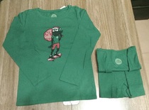 Life is Good American cotton Made in Peru for Girls Summer Breathable Round Neck Long Sleeve T-shirt Spot